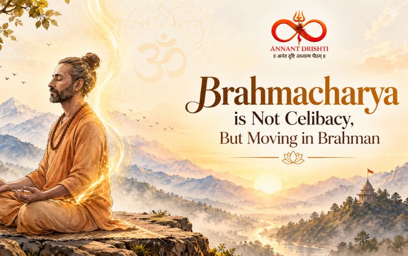 Brahmacharya Not Celibacy, But Moving in Brahman