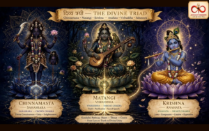 The Divine Triad Chinnamasta, Matangi and Krishna